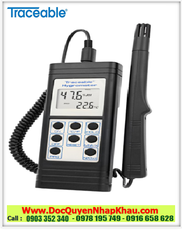 Traceable 4385, Máy đo độ ẩm 0%RH đến 100%RH Traceable @4385 Memory Hygrometer/Thermometer